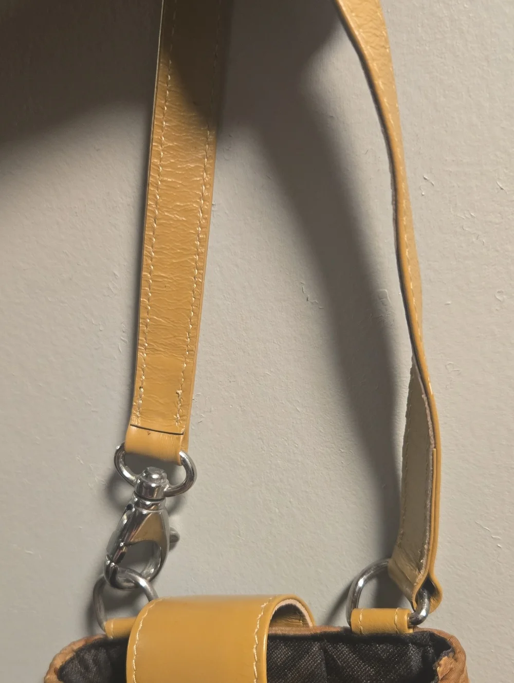 Bally Quilted Crossbody Phone Bag - Tan/Yellow